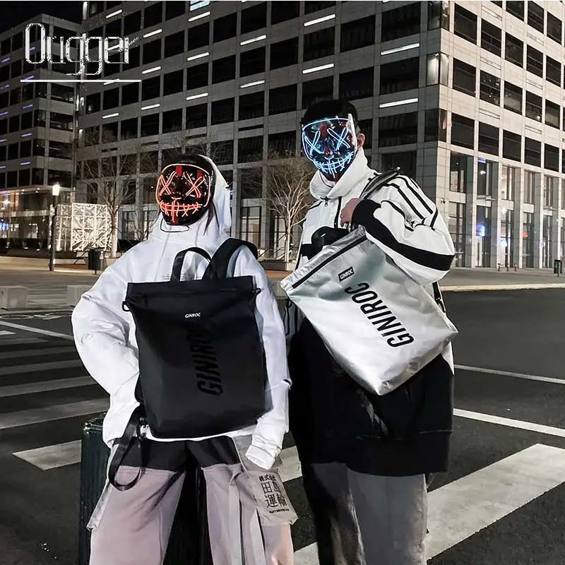 

Ougger Hip Hop Backpack 2020 Couples Large Capacity Fashionable And Simple Schoolbag Students Daily Leisure Backpack