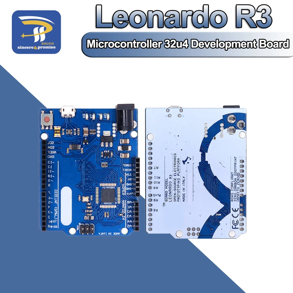Leonardo R3 Microcontroller Atmega32u4 Development Board With USB Cable ...