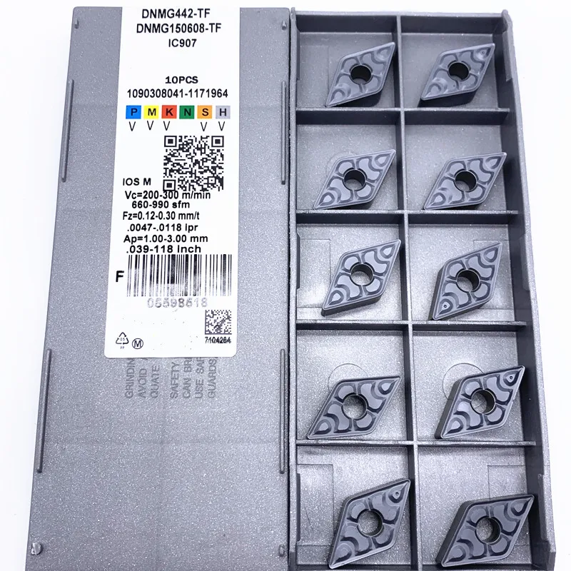 Hartmetalle insatz dnmg150604 dnmg150608 tf ic907 Hochwertiges CNC-Drehmaschine nteil werkzeug dnmg 150604/150608 ic908 Dreh fräsmaschine