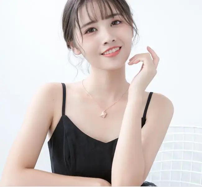 Authentic 1PC REAL. 925 Sterling Silver fINE Jewelry Lover Letter Envelope pendant Necklace Gift GTLx1793
