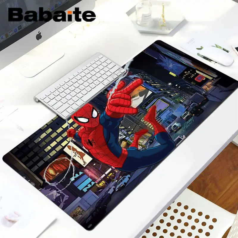 Babaite Нескользящие ПК Marvel Человек-паук геймер игровые коврики коврик для мыши ноутбук игровой Lockedge мыши коврик для мыши игровой коврик для мыши