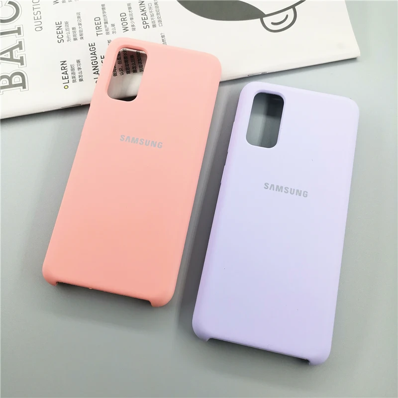 Samsung S20 Plus Ultra 5G Silicone Cover Original Liquid Silicone Case Shell For Galaxy S20+ S20U S20FE Back Cover With Box cute phone cases for samsung 