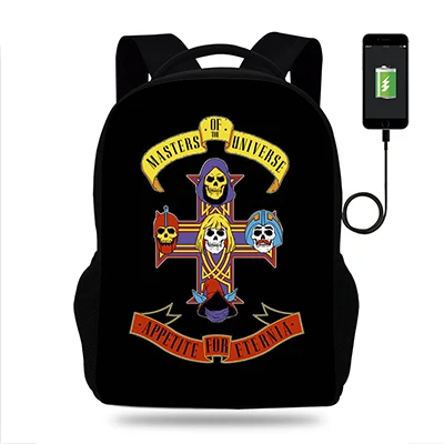 17 дюймов Mochilas Make ETERNIA GREAT AGAIN рюкзак с принтом для подростков, мальчиков, детей, USB порт, рюкзак для студентов, детские школьные сумки