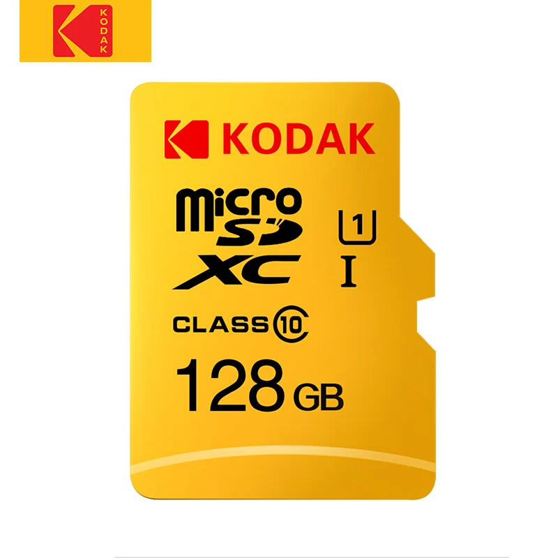 KODAK Micro SD карта 128 Гб 64 ГБ 32 ГБ 16 ГБ U1 класс 10 карта памяти 256 ГБ 512 ГБ U3 Tarjeta Micro SD 4K TF высокоскоростная карта SD карта - Емкость: 128GB U1