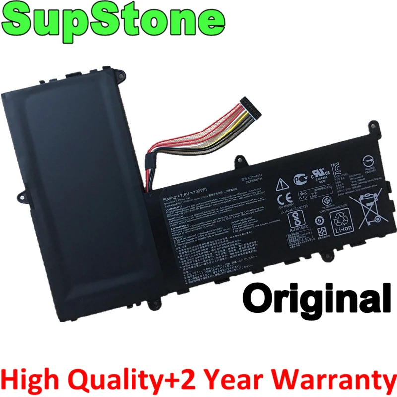 Batteria Per Laptop Supstone Genuine C21N1414 Per Laptop Asus Eeebook X205Ta X205T F205Ta-Fd0064Ts X205Ta-Bing-Fd015B 11.6"