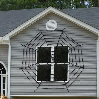 

Giant Halloween Cobweb Party Decoration 3 Size Stretchy Window SpiderWeb Props Atmosphere Yarn Halloween Spiders Web Bar Terror