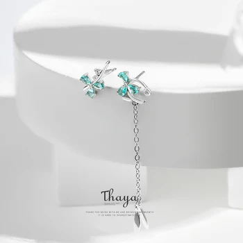 

Thaya Asymmetry Blue Petal Jewelry 925 Silver Earrings Statement Earrings For Women Original Fine Jewelry