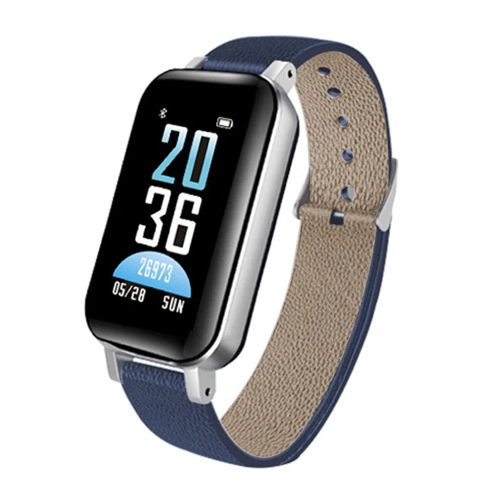 blue SYSOTORYU 2 в 1 Bluetooth наушники Смарт часы сердечного ритма Спорт Фитнес браслет для мужчин женщин Smartwatch для IOS Android телефон - Цвет: blue