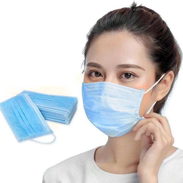 US $7.20  Disposable Earloop Face Mouth Masks Facial 3 Layers Filter mask Dustproof Antivirus gas Protective 