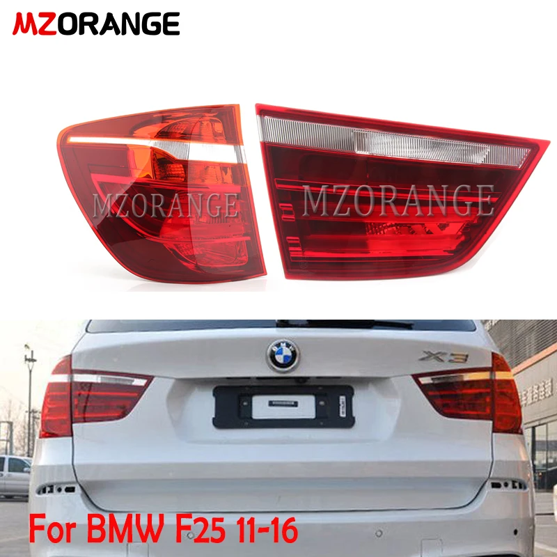 MZORANGE внутренний и наружный задний фонарь Предупреждение льная лампочка задний бампер задний стоп-сигнал для BMW X3 F25 2011