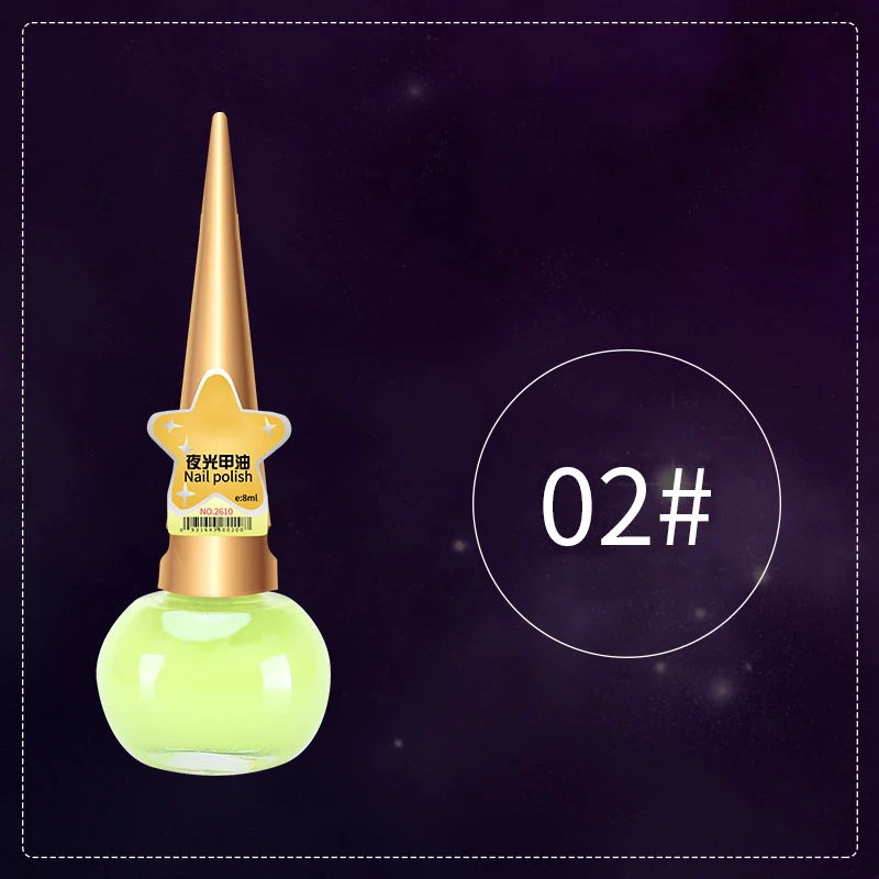 2 High Quality Fashion 14ML Glow in The Dark Neon Paint Color Fluorescent Nail Polish Varnish Luminous Nail Art Manicure LVS88 - Цвет: 2