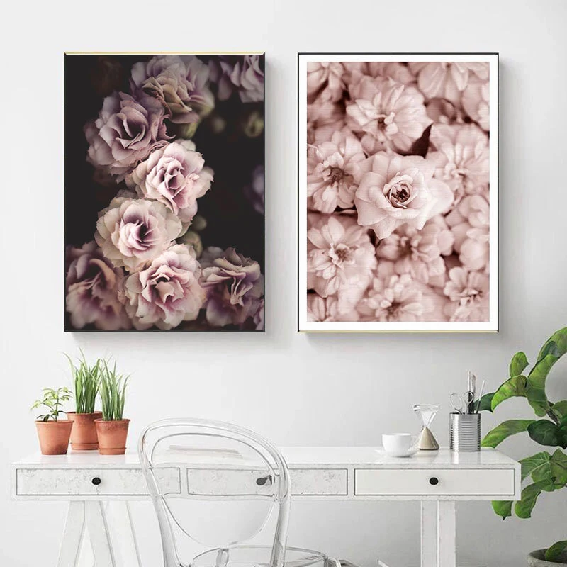 Scandinavian-Fashion-Poster-Pink-Flower-Sexy-Girl-Nordic-Style-Wall-Art-Canvas-Print-Painting-Modern (2)