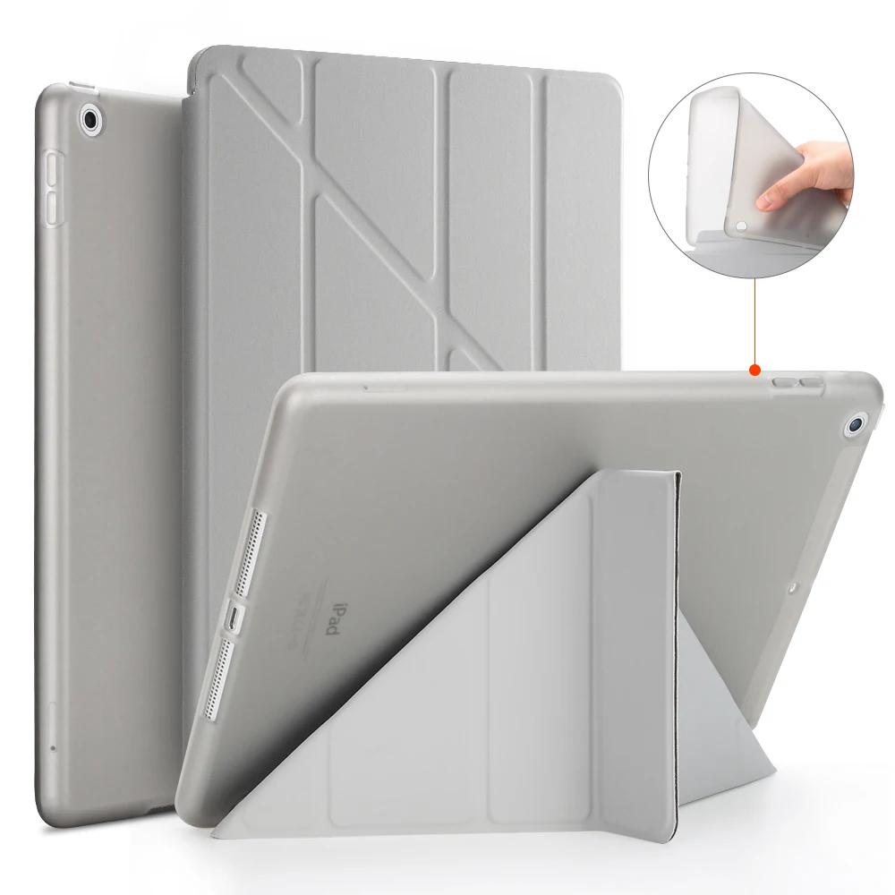 Чехол для iPad 10,2, GOLP из искусственной кожи, Магнитный умный чехол, мягкий ТПУ Задний защитный чехол для iPad 10,2 7