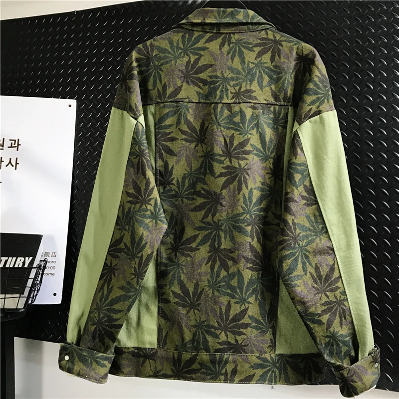 Осеннее женское джинсовое Пальто Harajuku уличная Лоскутная Женская жакеты оверсайз Повседневная с длинным рукавом базовое пальто женская верхняя одежда