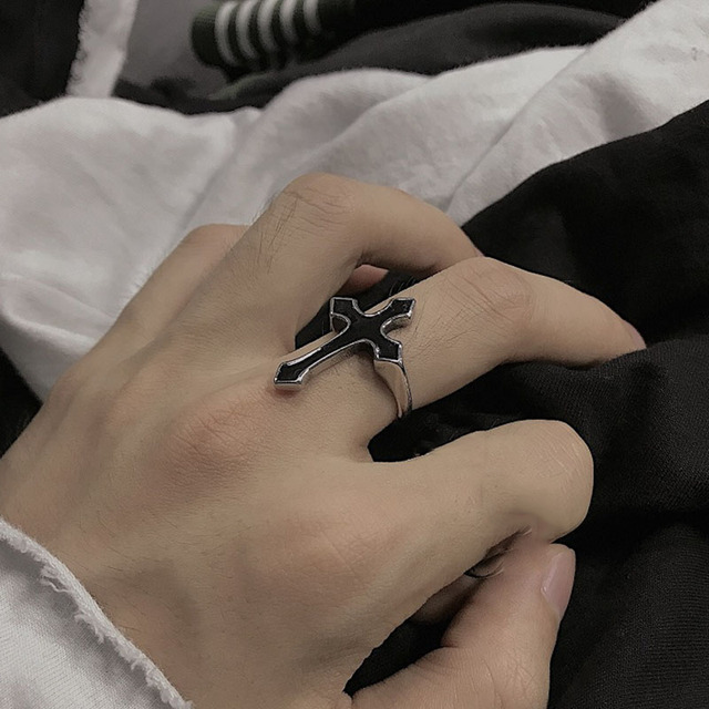 Punk Resizable Ring For Women Men Girl Rock Vintage Creative Skeleton Hand Loop Gothic Finger Rings Party Jewelry  Gift