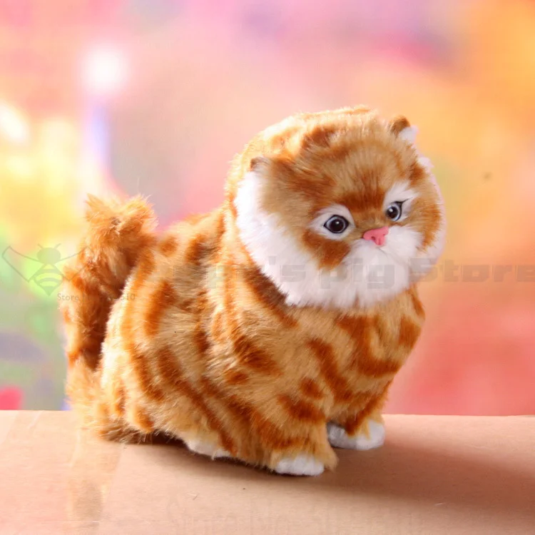 Toy Cat and Cat Simulator will call Kitty Kitty, Children's Plush Toy Cat Doll, Simulate Kitty Dummy Model