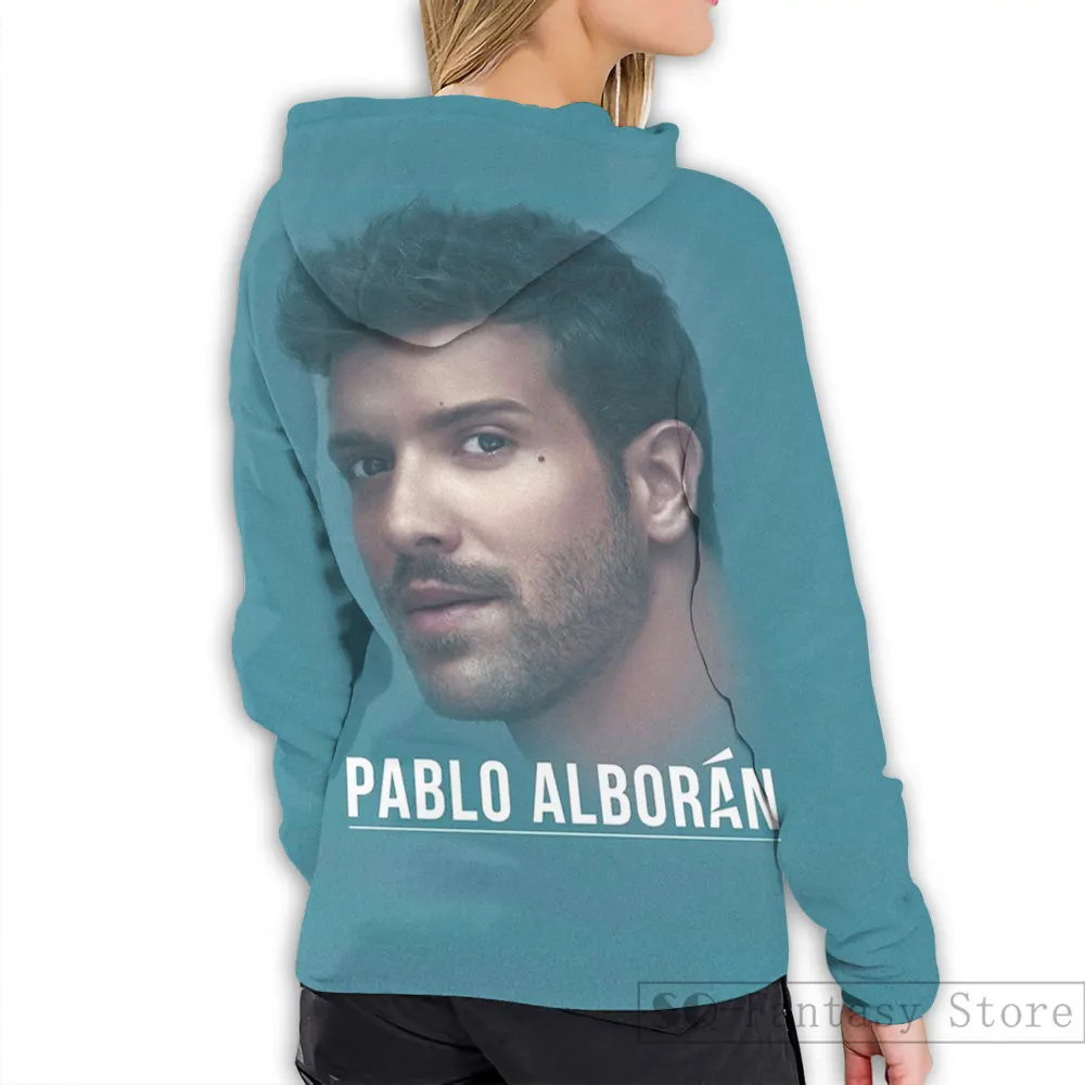 Мужские толстовки, свитшоты для женщин с забавным принтом Pablo Alboran, Повседневная Толстовка с капюшоном, Streatwear