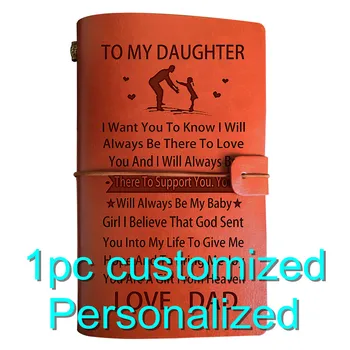 

Engraved Leather Journal BJ009 Personalized Gift For Men Women Husband Graduation Girls A6 Notebook Diary Dropshipping 2020