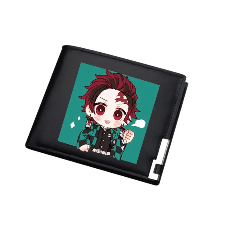 Demon Slayer: Kimetsu no Yaiba сумка для денег Студенческая ID держатель для карт из искусственной кожи короткий кошелек унисекс мультфильм Carteira подарок портмоне