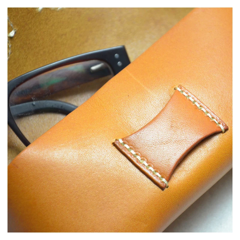 Чехол для солнцезащитных очков ручной работы Cortex коробка для очков ретро-высокого качества кожаный чехол для очков из воловьей кожи Чехлы и сумки BR9091A