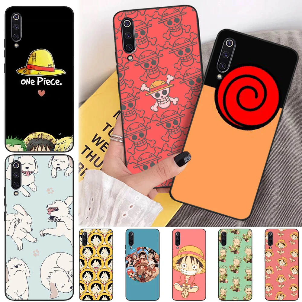 

Two-dimensional One Piece Naruto Black TPU Soft Phone Case Cover for xiaomi mi 8 9 8SE 9SE 8Lite mix2 2S max2 3 Pocophone F1