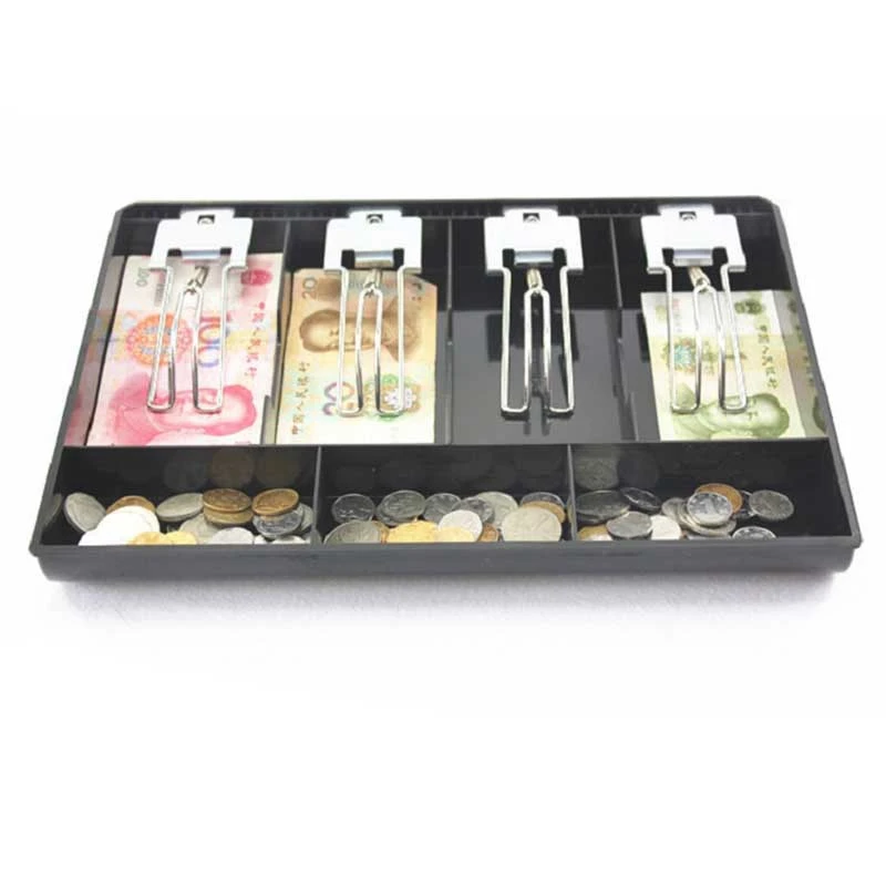 BESTHard Case Clip Cash Register Box New Classify Store Cashier Coin Drawer Box Cash Drawer Tray Money Counter Case