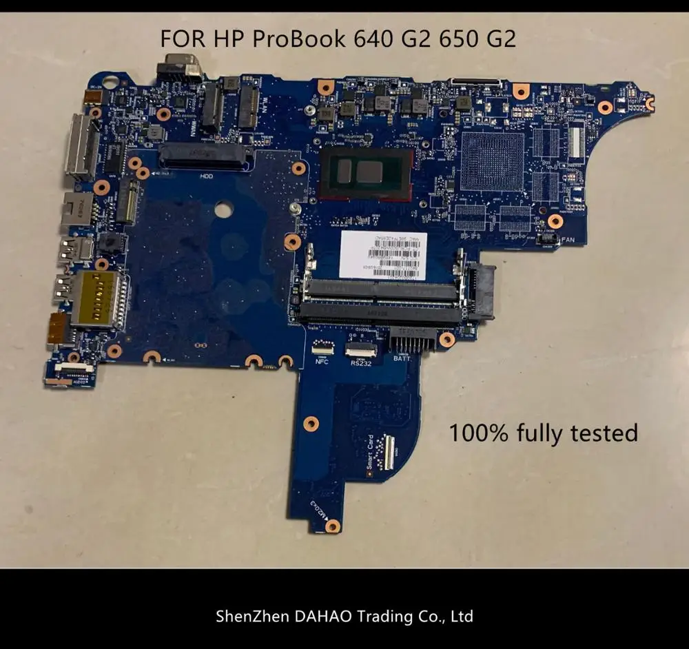 Для HP ProBook 640 G2 650 материнская плата для ноутбука Процессор I3 6100U circus-6050a2723701-mb-a02 100%