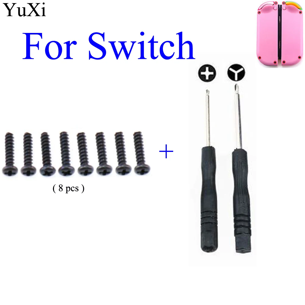 

YuXi Durable Metal Cross Type Screws Replacement Repair Tools Kit for Nintendo Switch NS JOY-CON Gamepad Game Controller