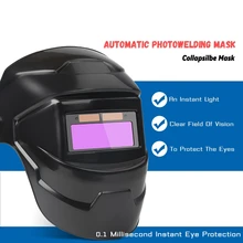 Luz variável capacete de soldagem solar auto darkenining ajuste máscara soldagem arco moagem corte olho proteger boné escurecimento óculos