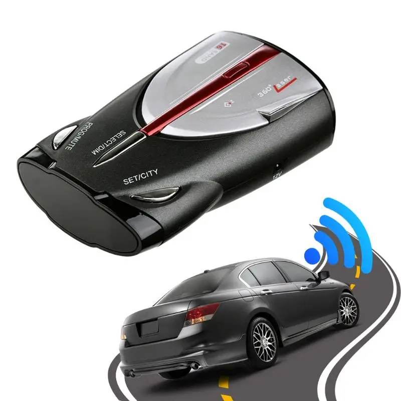 12V 16 Band Xrs 9880 Анти радар автомобильный детектор 360 градусов светодиодный дисплей полицейский Спидометр голосовое оповещение