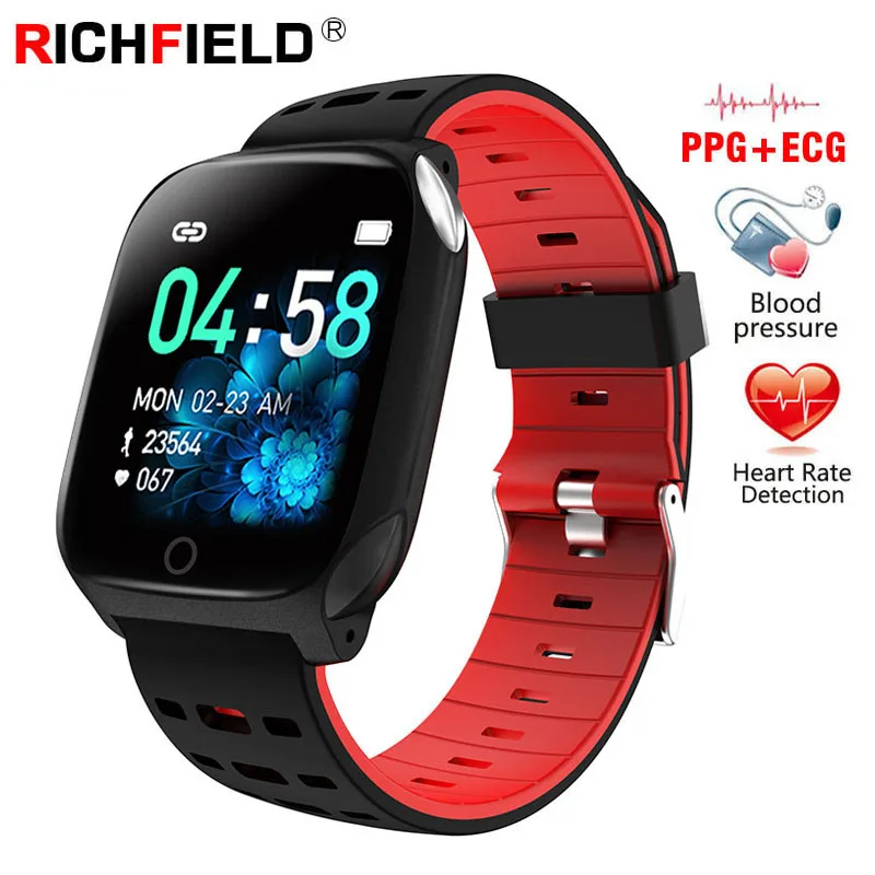 

Smart Watch ECG PPG Medical Grade Monitoring IP67 1.3" Sport Tracker Fitness Bracelet Blood Pressure Smart Band Health Wristband