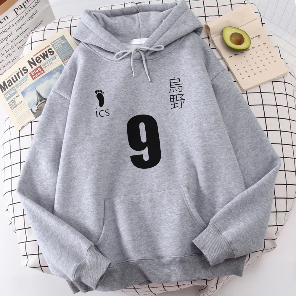 Primavera caliente 2021 sudaderas con capucha para hombres Kageyama Tobio tee ropa de calle de dibujos animados de moda Hip Hop con capucha divertido Casual Hombre Sudaderas