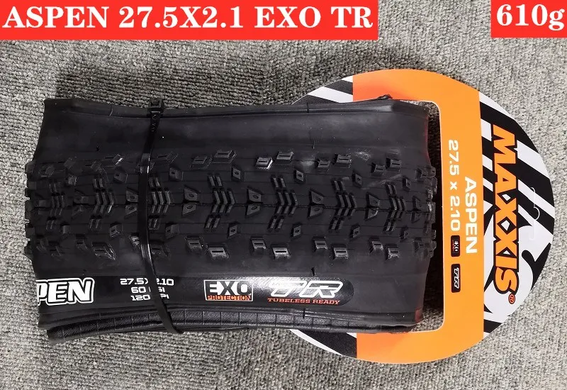 Origina MAXXIS 27,5/29X2,1 2,25 горный велосипед ASPEN складной DH бескамерные готовые анти прокол горные шины 650B велосипедные шины - Цвет: ASPEN 27.5X2.1 EXOTR