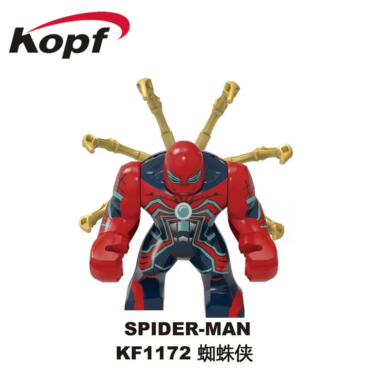 KF1172 20Pcs No Box 20 шт. строительные блоки Супер Герои кирпичи Бэтмен Супермен Черная пантера флэш Тор Росомаха фигурки для детей игрушки KF6077 - Цвет: KF1172 20Pcs No Box