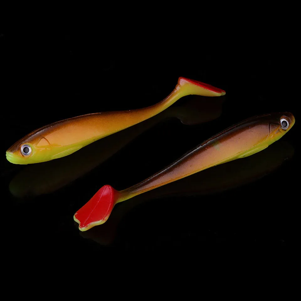 WALK FISH, 4 шт./лот, Мягкая приманка, приманка для рыбалки, 90 мм, 4,5 г, воблеры, Shad Tail, силиконовая приманка, пресноводная приманка для окуня - Цвет: J 10
