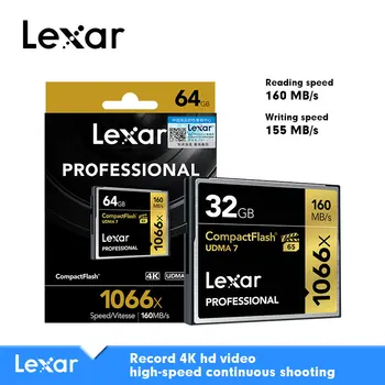 

Lexar Professional 1066x Memory Card 256GB 128GB 64GB 32GB Compact Flash Card CF Card Max 160MB/s For 4K Camera