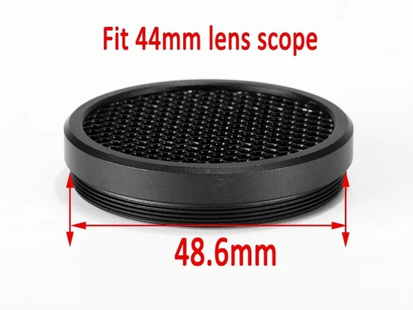 Cubierta Anti-reflejo Para Mira Telescópica De 44 Mm - Malla De Aluminio, Ligera, Ideal Para Caza Y Deportes