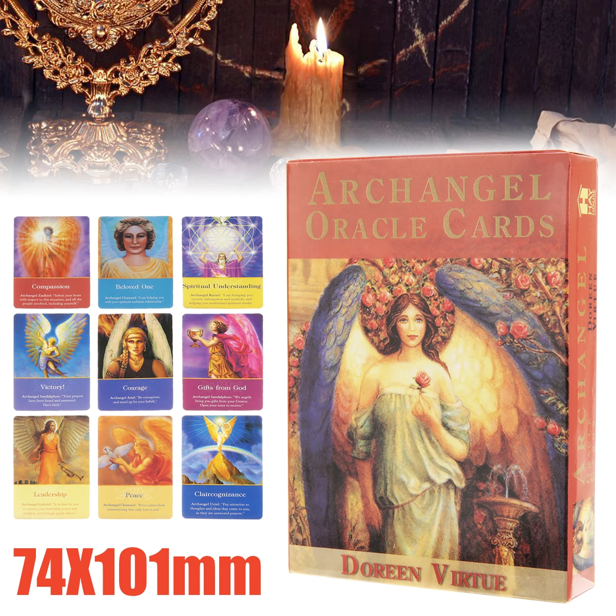 Полностью английская Волшебная карта Archangel Oracle, Волшебная карта земли, палубная Карта Таро, высокое качество, Настольная игровая карта для ТАРО
