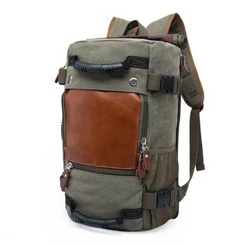 

Stylish Travel Large Capacity Backpack Male Luggage Canvas Bag Multifunctional Backpack for Outdoor Travel B2Cshop
