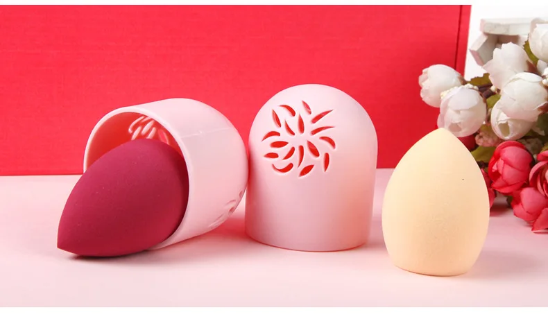 Красивое яйцо макияж принять Box Puff пылезащитный силикагель портативный вентиляции красивый макияж инструмент