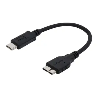 

17cm Type-c male to Micro USB 3.0 Male cable for Macbook and hardisk Black color