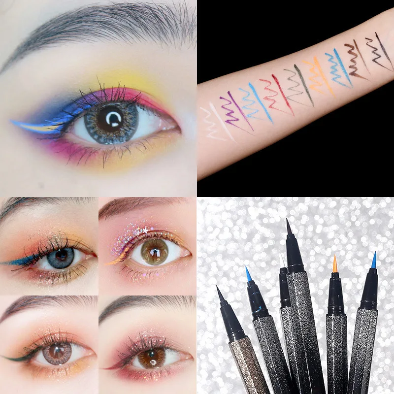 

Eyeliner Beginner Eyeliner Brown Big Eye Is Not Easy To Faint Dye Is Not Easy To Peel Waterproof Beauty Eyeliner Stamp cosmetics
