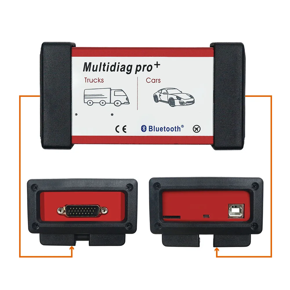 Multidiag Pro+ TCS PRO plus OBD2 для автомобиля грузовика Bluetooth с двойной зеленой платой NEC. R3 Автосканер диагностический инструмент