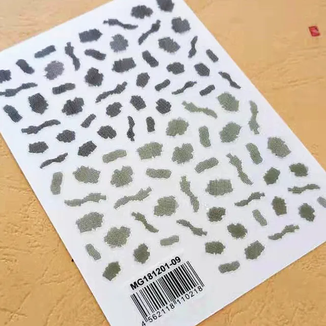 Newest MG505-02 lable design nail stickers 3d Japan Korea style nail decals self-adhesive DIY nail decoration tools Medium Auburn