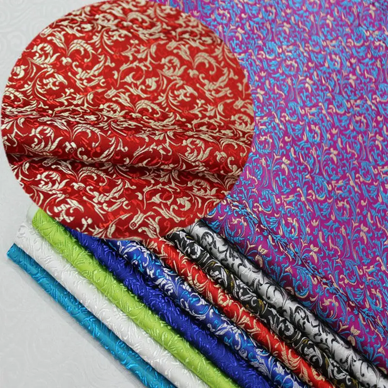 Широкий 29 "Diy отделка китайский костюм Cos Damask атласная жаккардовая шелковая