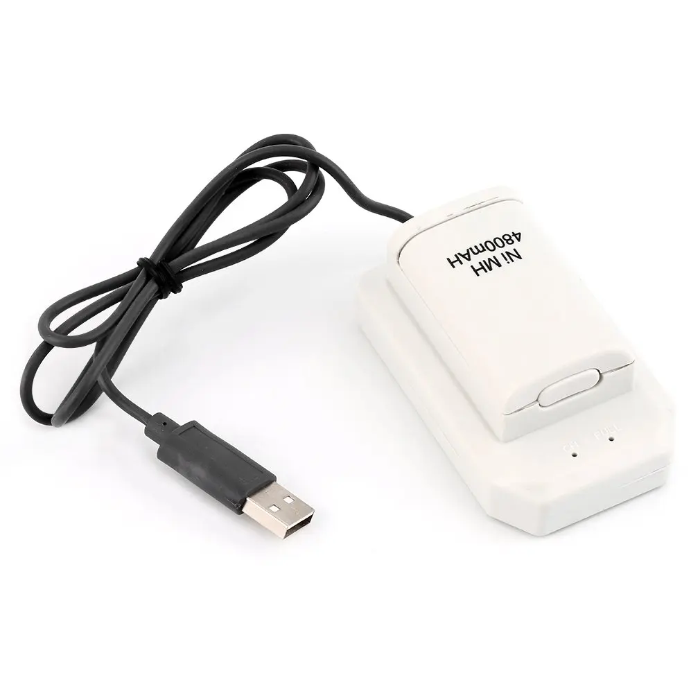 

5 in 1 USB 4800mAh Battery Pack With Charging Dock Charger Cable For Xbox360 Wireless Controller Battery Pack