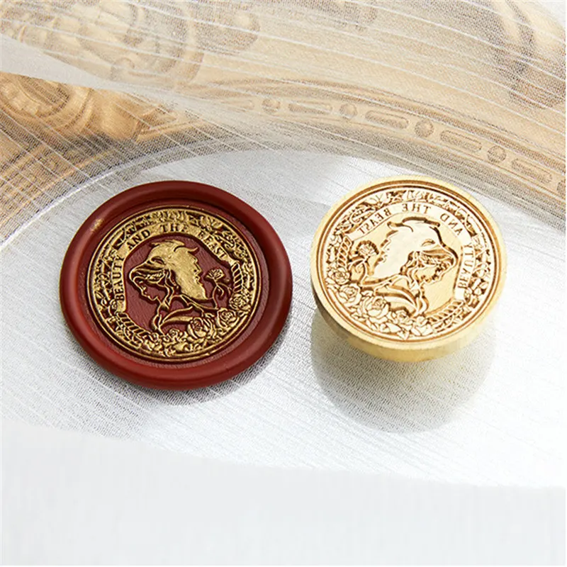 30MM Wax Seal Stamp Flowers/Butterfly/Animal Sealing Stamp Head For Scrapbooking Envelopes Wedding Invitations Gift Packaging 