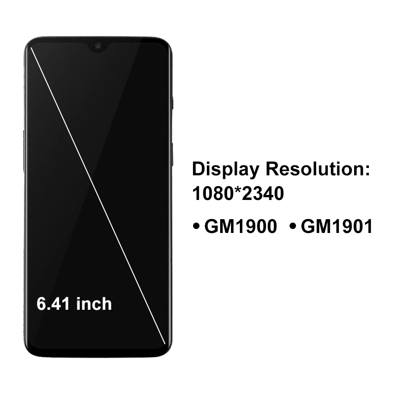 Super AMOLED для OnePlus 7 ЖК дисплей детали Oneplus замена дисплея 1 + GM1900 GM1901|Экраны мобильных