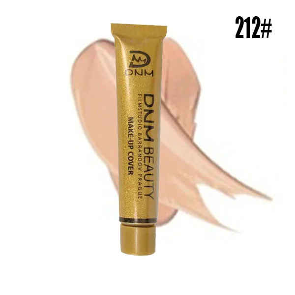 212 Full Skin Concealer Foundation Cream Face Professional Blemish Cover Dark Spot Tattoo Contour Makeup Liquid Concealer Cosmetic - Цвет: 212