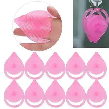 

10pcs Silicone Facial Cleansing Brush Manual Face Pore Massage Cleaning Brush Pink Face Washing Brushes Tools